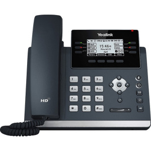 Yealink SIP-T42U IP-telefoon 27 LCD-scherm 12 SIP-accounts HD Voice Wi-Fi via USB-dongle Grijs