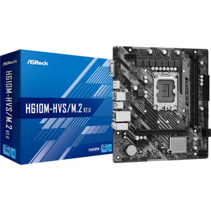 Asrock H610M-HVS/M.2 R2.0  Socket LGA 1700  Intel H610  4xDDR4  Micro-ATX  Moederbord