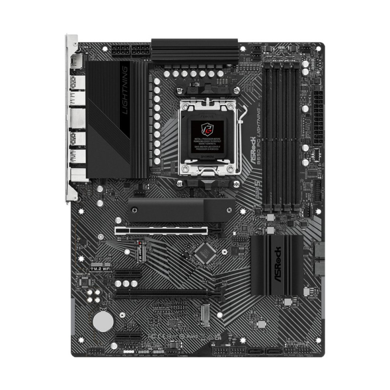 Asrock B650 PG Lightning  Socket AM5  AMD B650  4xDDR5  ATX  Moederbord