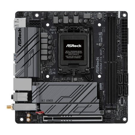 Asrock Z790M-ITX WiFi  Socket LGA 1700  Intel Z790  2xDDR5  Mini-ITX  Moederbord