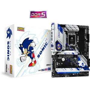 Asrock Z790 PG SONIC  Socket LGA 1700  Intel B760  4xDDR5  Micro-ATX  Moederbord