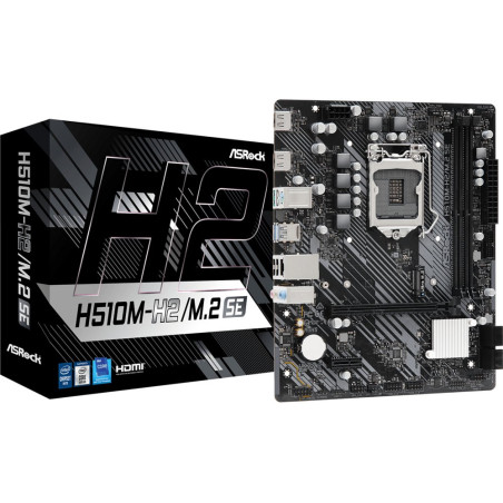 Asrock H510M-H2/M.2 SE  Socket LGA 1200  Intel H470  2xDDR4  Micro-ATX  Moederbord