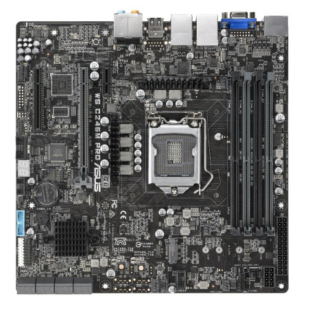 ASUS WS C246M PRO Socket LGA 1151 Intel C246 4xDDR4 MicroATX Moederbord