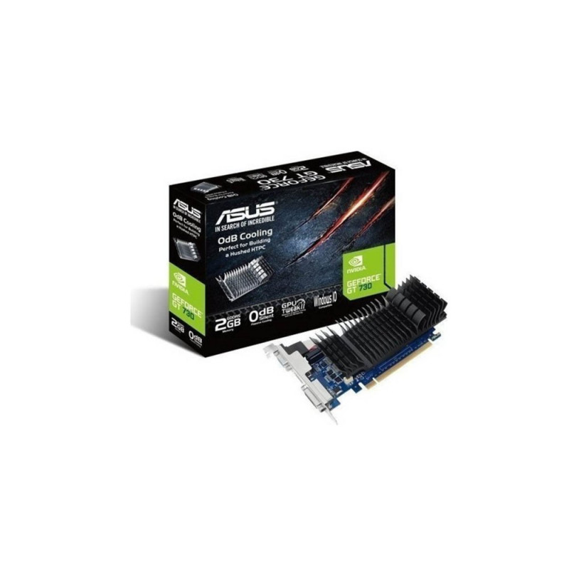 Asus GeForce GT 730  2GB GDDR5 VRAM  Low Profile  Videokaart  GPU  Nvidia
