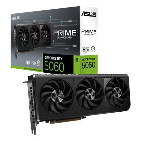 ASUS Prime GeForce RTX 5060  8GB GDDR7  DLSS 4  Videokaart  Nvidia GPU