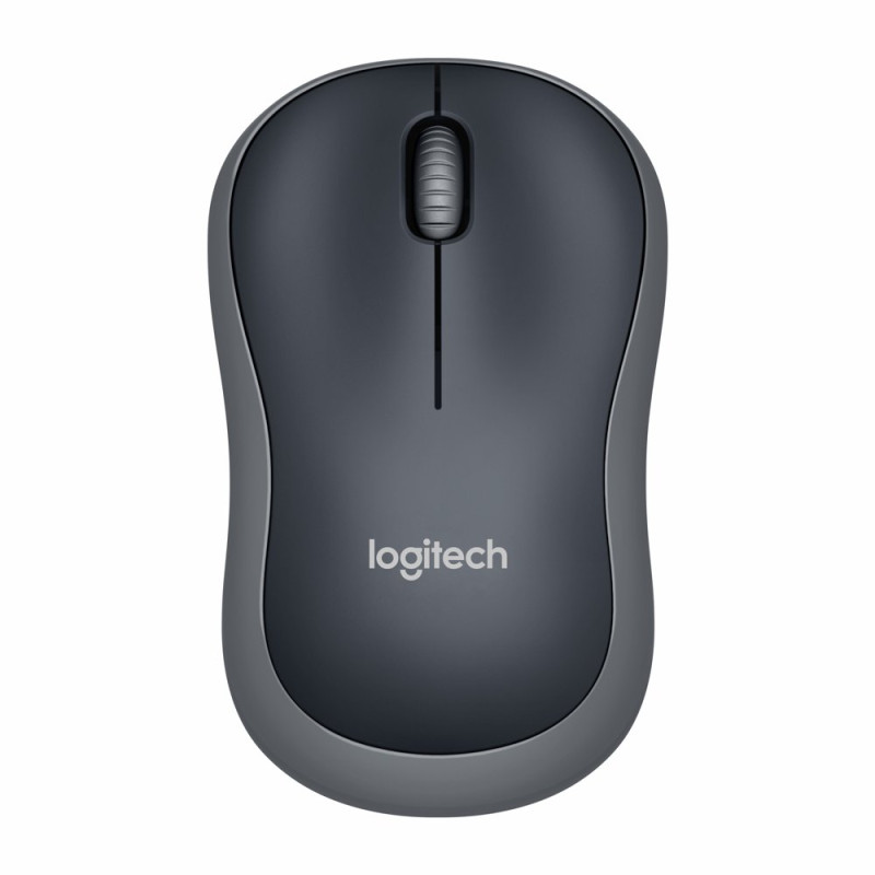 Logitech M185  Draadloze Muis  Links en Rechtshandig  RF  4000 DPI  Swift Grey