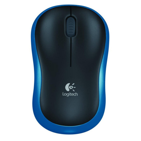 Logitech M185 Draadloze Muis Links en Rechtshandig RF 1000 DPI ZwartBlauw