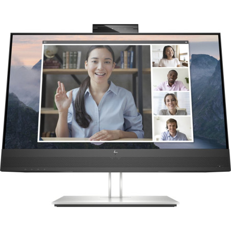 HP E24mv G4 24  1920x1080 IPS  60Hz  Conferencing Monitor met Webcam Microfoon en Speakers