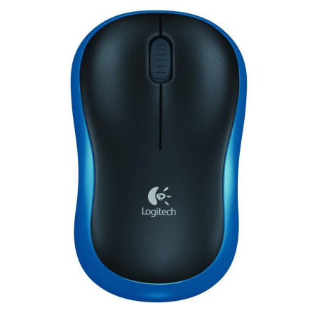 Logitech M185 Draadloze Muis Links en Rechtshandig RF 1000 DPI ZwartBlauw