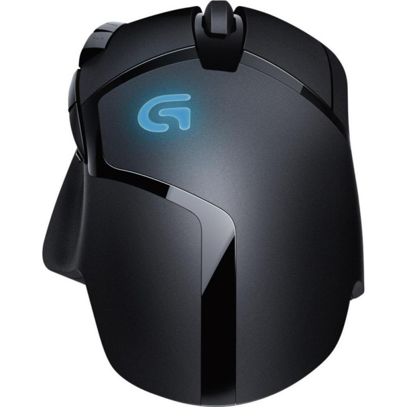 Logitech G402 Hyperion Fury  Bedrade Gaming Muis  Rechtshandig  USB-A  4000 DPI  Zwart