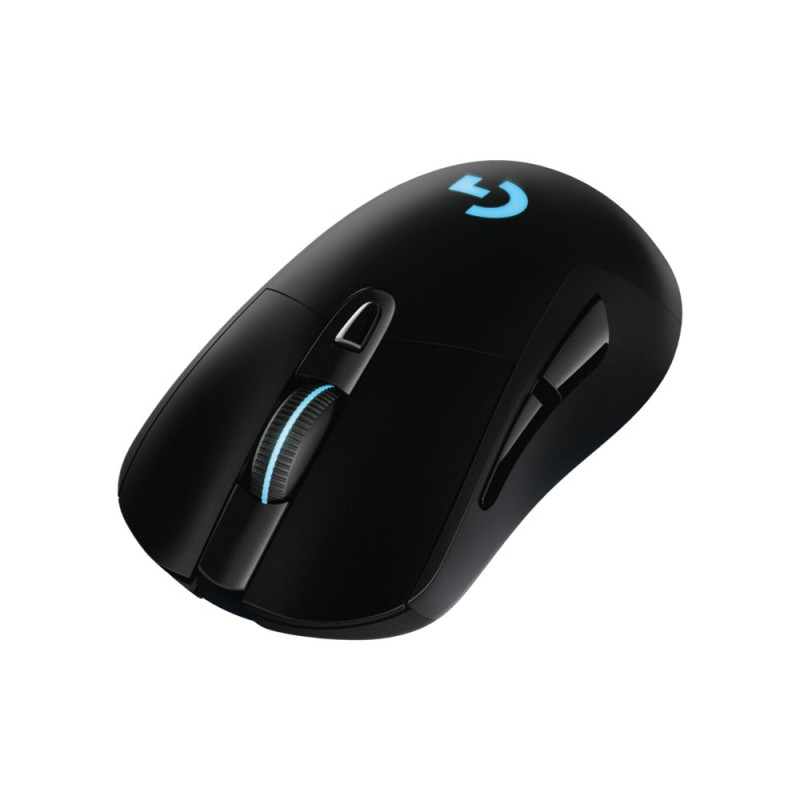 Logitech G703 HERO  Draadloze Gaming Muis  Rechtshandig  RF LIGHTSPEED  25600 DPI  Zwart