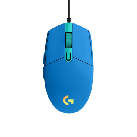 Logitech G203  Gaming Muis  Rechtshandig  USBA  8000 DPI  Blauw