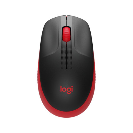Logitech M190 Draadloze Muis Links en Rechtshandig RF 1000 DPI ZwartRood