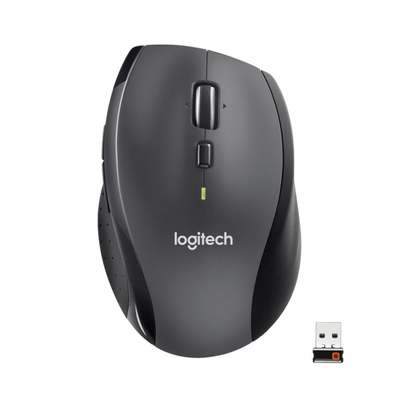 Logitech Marathon M705  Draadloze Muis  Rechtshandig  RF  1000 DPI  Zwart