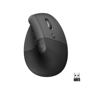 Logitech Lift Ergonomische Draadloze Muis Rechtshandig RF Bluetooth 4000 DPI Grafiet