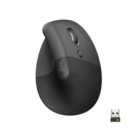 Logitech Lift Ergonomische Draadloze Muis Rechtshandig RF Bluetooth 4000 DPI Grafiet