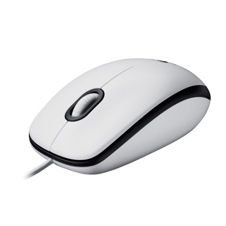 Logitech M100 Bekabelde Muis Links en Rechtshandig USBA 1000 DPI Wit