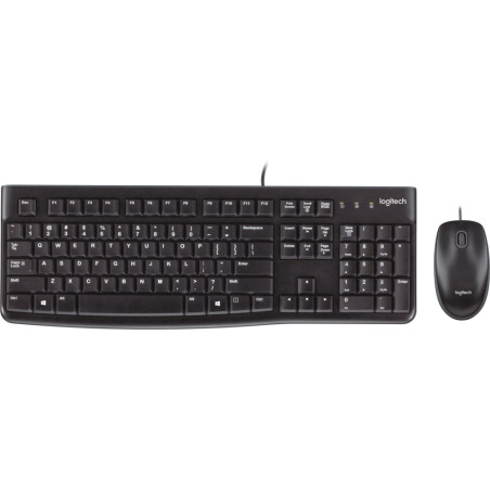 AZERTY Logitech MK120 Bedrade Muis en Toetsenbordcombo AZERTY Frans