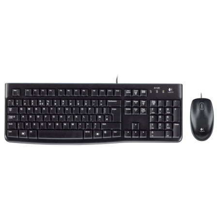 Logitech LGT-MK120  Bedrade Muis en Toetsenbordcombo  QWERTY