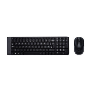 Logitech MK220 Draadloze Desktop Set Compact Toetsenbord Muis Zwart
