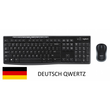 QWERTZ Logitech MK270 Draadloze Muis en Toetsenbordcombo QWERTZ