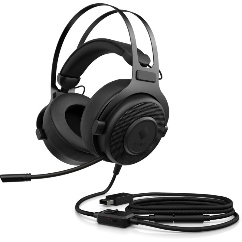 HP Omen Blast  Bedrade Over-ear Gaming Headset 3.5mm Connector  Zwart