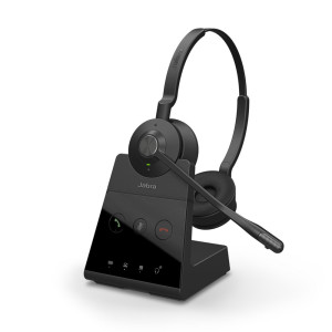 Jabra Engage 65  Draadloze Stereo On-Ear Headset  Oplaadstation  Zwart
