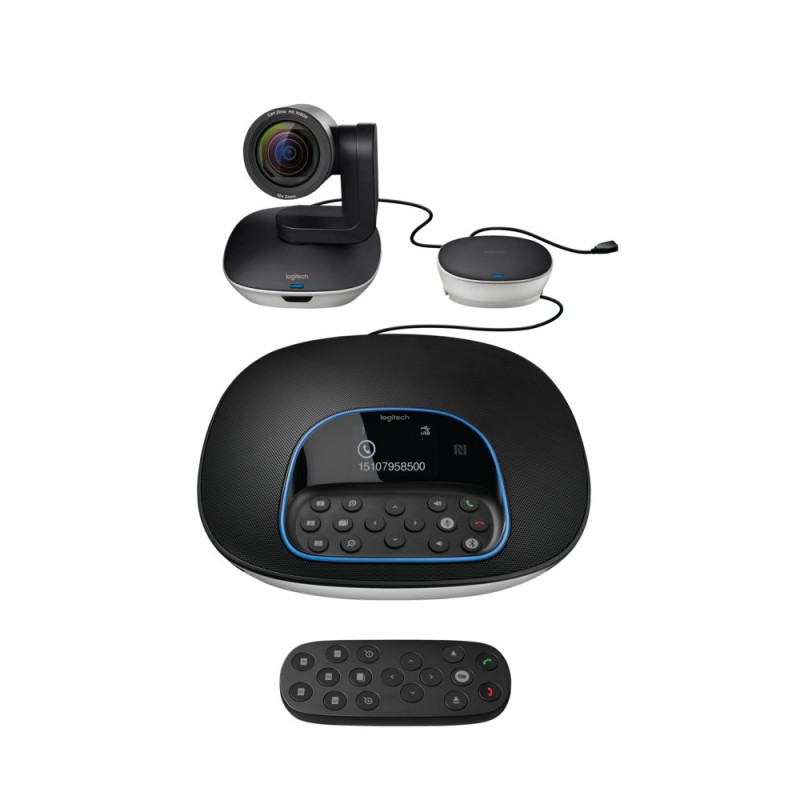 Logitech GROUP  Videovergadersysteem  Voor Groepen  Full HD  USB  Zwart