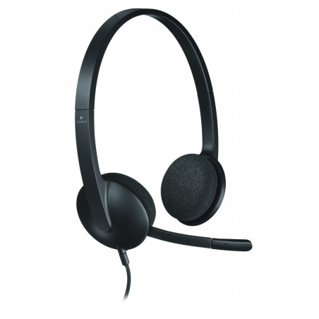 Logitech H340 Bedrade On-Ear USB Headset Zwart