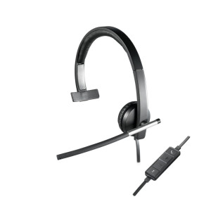 Logitech H650e Bedrade On-ear Mono Headset USB-A Zwart/Zilver