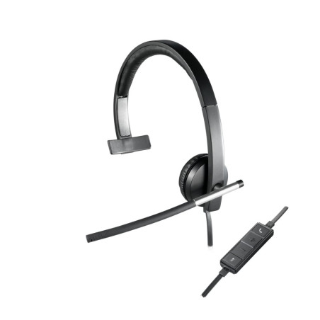 Logitech H650e Bedrade On-ear Mono Headset USB-A Zwart/Zilver