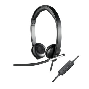 Logitech H650E Bedrade On-ear Headset USB-A Zwart