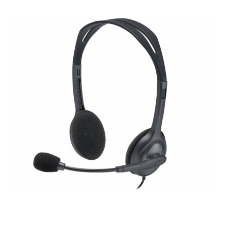 Logitech H111 On-Ear Bedrade 35mm Koptelefoon met Microfoon Grijs