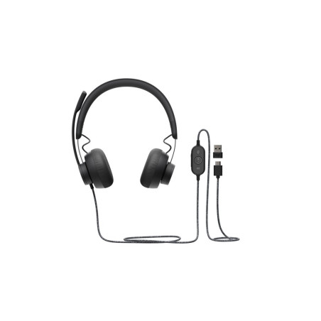 Logitech Zone Bedrade On-ear Headset USB-C USB-A Grafiet