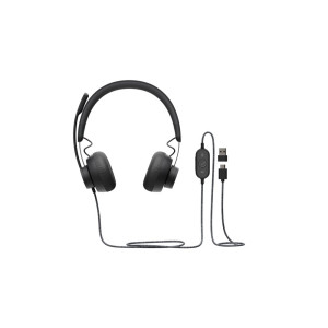 Logitech Zone Wired Headset USB-C/A Bedrade Headset met Microfoon Grafiet