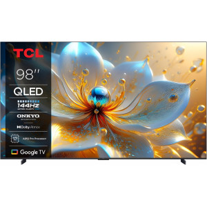 TCL 98T8C  98 4K QLED 2025  144Hz Motion  Dolby Vision  Dolby Atmos  Google TV  WiFi