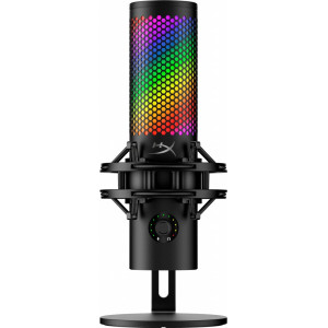 HyperX QuadCast S USB Microfoon RGB Verlichting Tafelmicrofoon Zwart