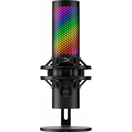 HyperX QuadCast S USB Microfoon RGB Verlichting Tafelmicrofoon Zwart