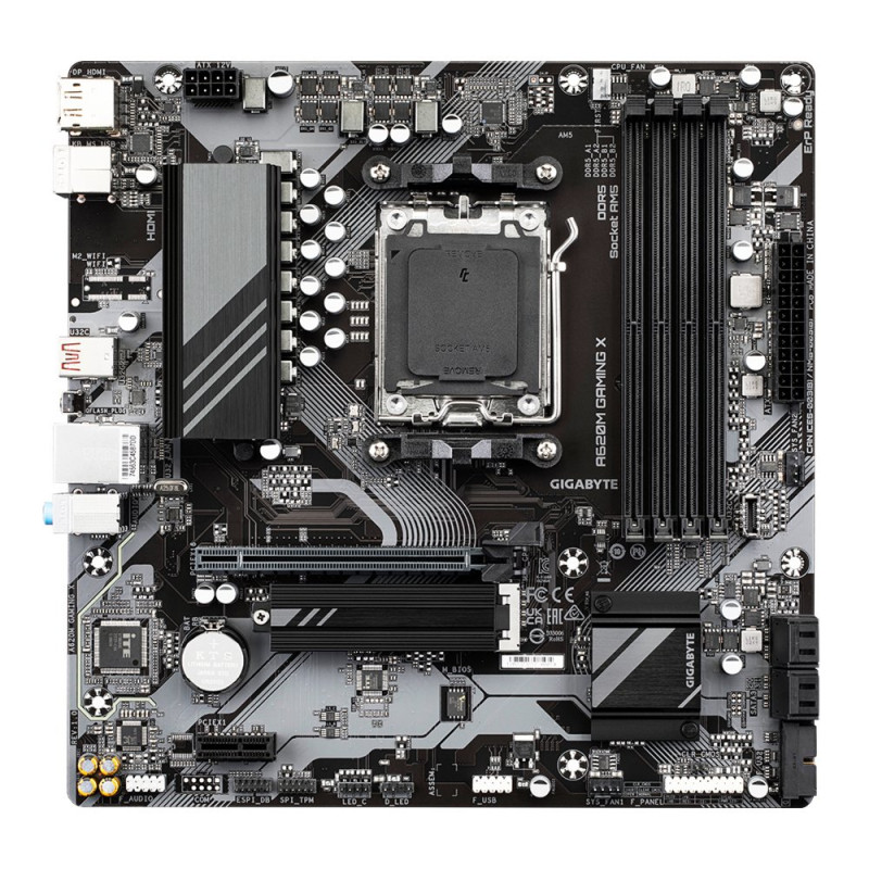Gigabyte A620M GAMING X  Socket AM5  AMD A620  4xDDR5  Micro-ATX  Moederbord
