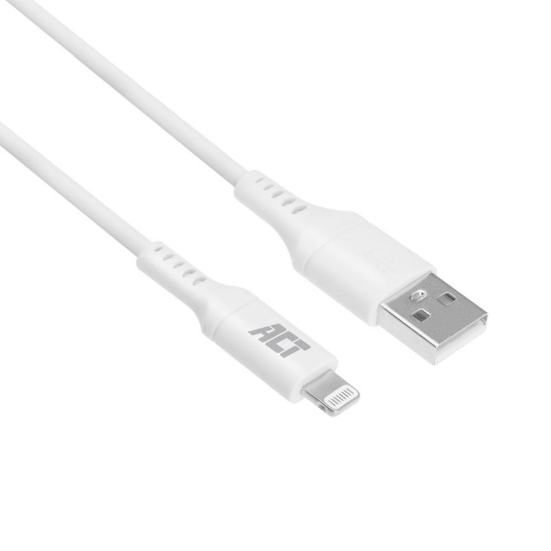 ACT kabel  USBA naar Lightning  2 m  Wit  AC3012