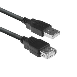 ACT AC3043  USB 20  USBA Kabel  3m  Zwart