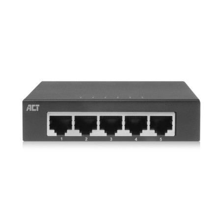 ACT AC4415 Unmanaged Switch 5 Poorten Gigabit Ethernet Grijs