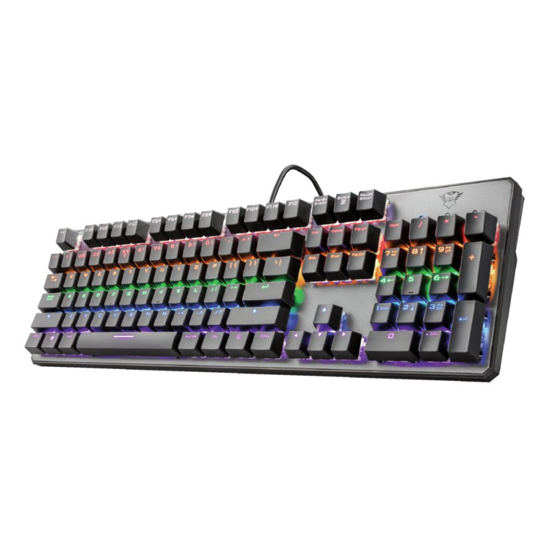 Trust GXT 865 Asta RGB  Bedraad Gaming Toetsenbord  Mechanisch  Qwerty