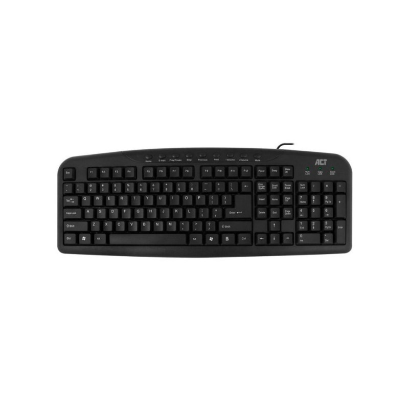 ACT AC5400  Toetsenbord  USB  QWERTY US  Zwart