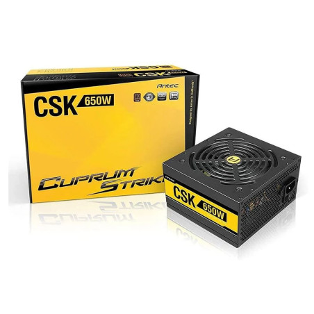 Antec Cuprum Strike CSK650 650 Watt Bronze ATX PSU Power Supply Voeding