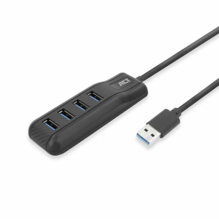 ACT AC6320  USB 32 Gen 1 Interface Hub  TypeA  5 Gbps  Zwart