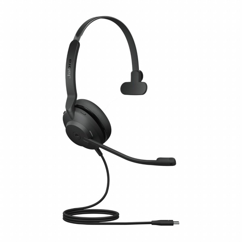Jabra Evolve2 30 MS  Mono Bedrade On-Ear Headset USB-C  Zwart
