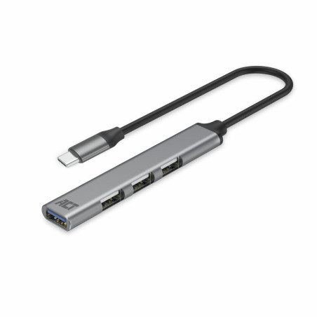 ACT AC6425 USB 32 Gen 1 Interface Hub TypeC 5 Gbps Grijs