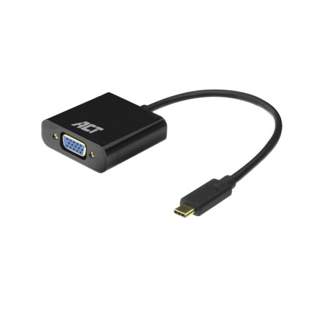 ACT AC7300 USBC naar VGA Adapter 015 m Zwart