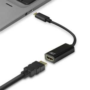 ACT AC7305  USBC naar HDMI Adapter  015 m  Zwart
